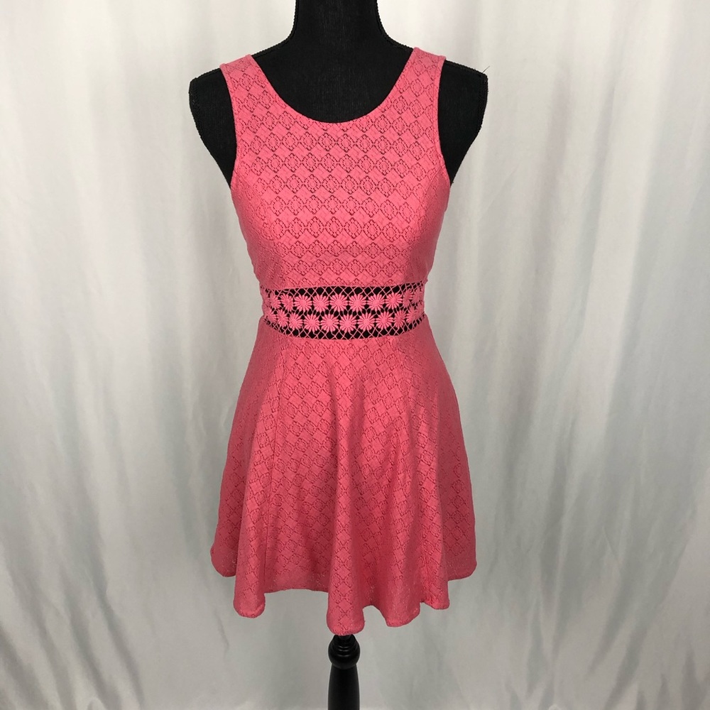 FREE PEOPLE mini dress with cut out waist line